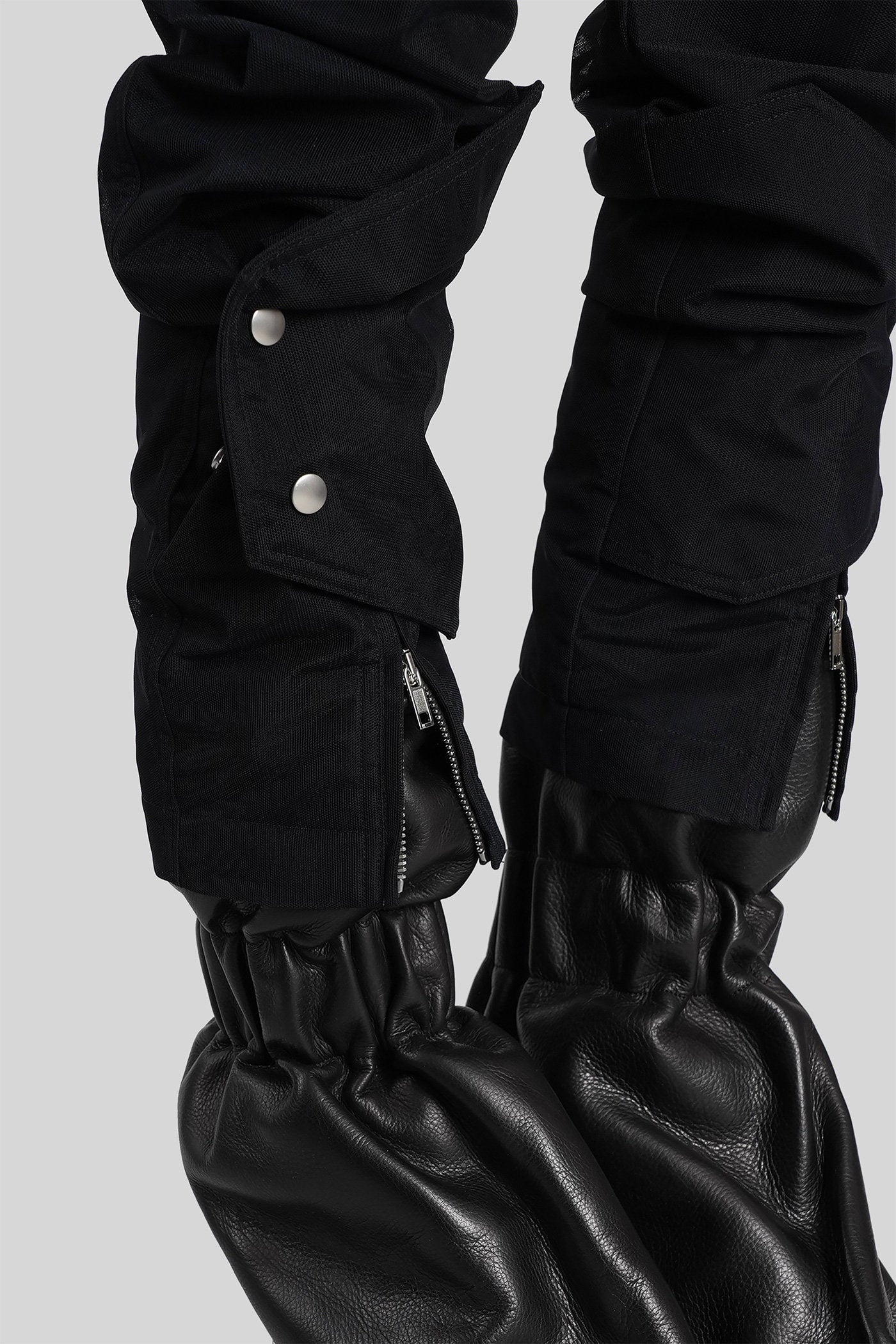 Motopants Pants Black Polyamide Abbigliamento