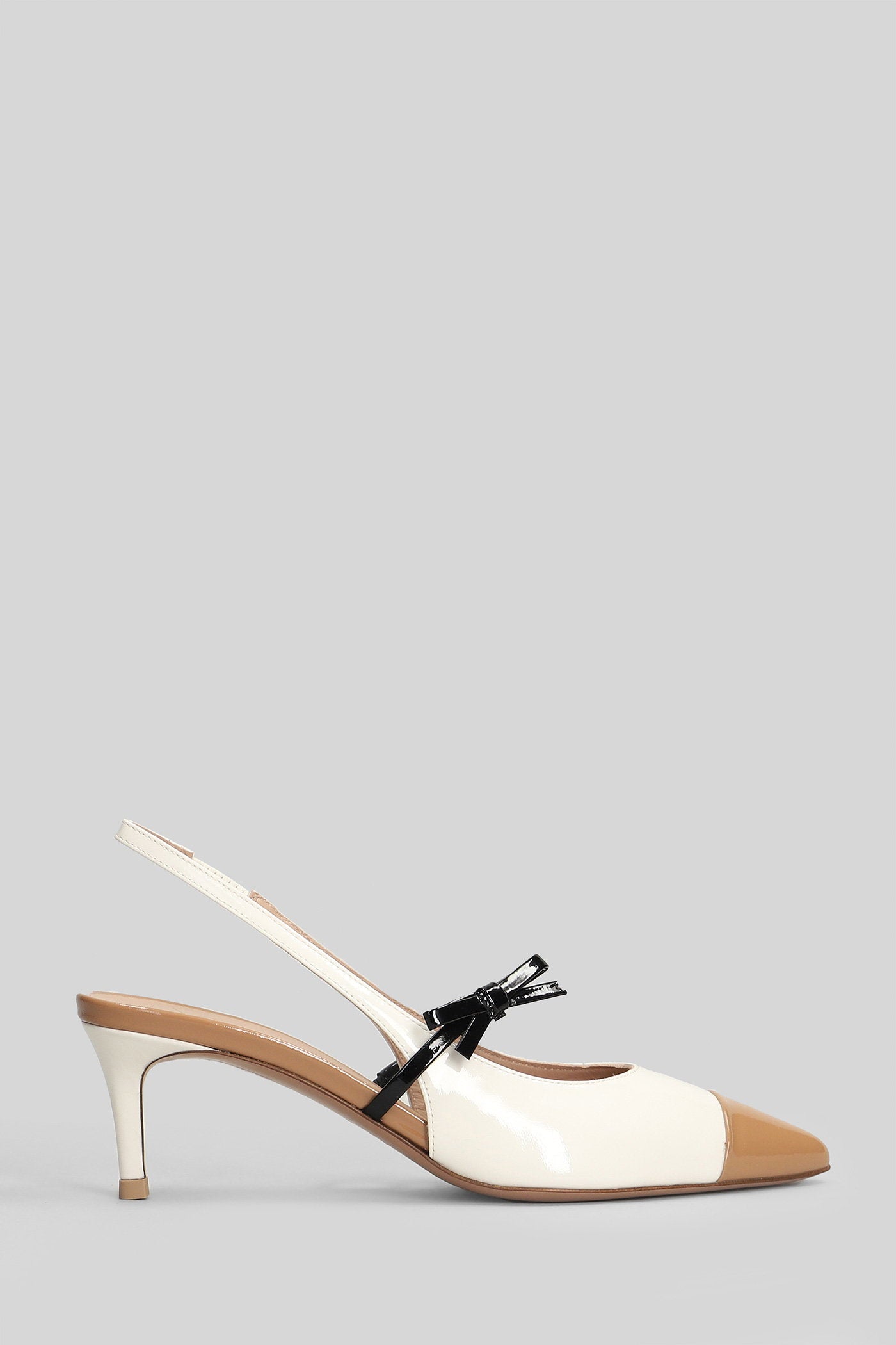 Barice Pumps White Patent Leather Scarpe