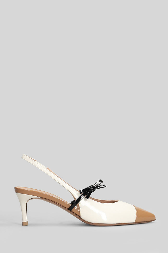 Barice Pumps White Patent Leather Scarpe