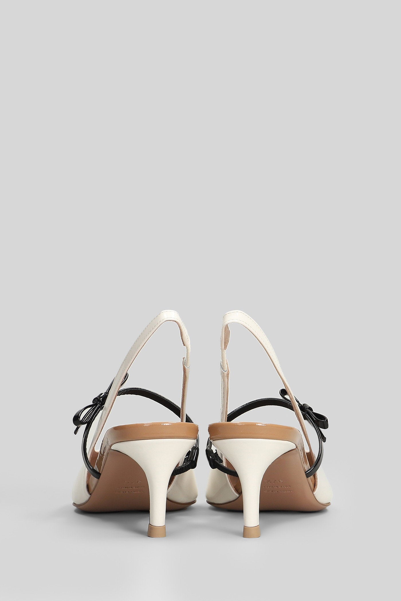 Barice Pumps White Patent Leather Scarpe