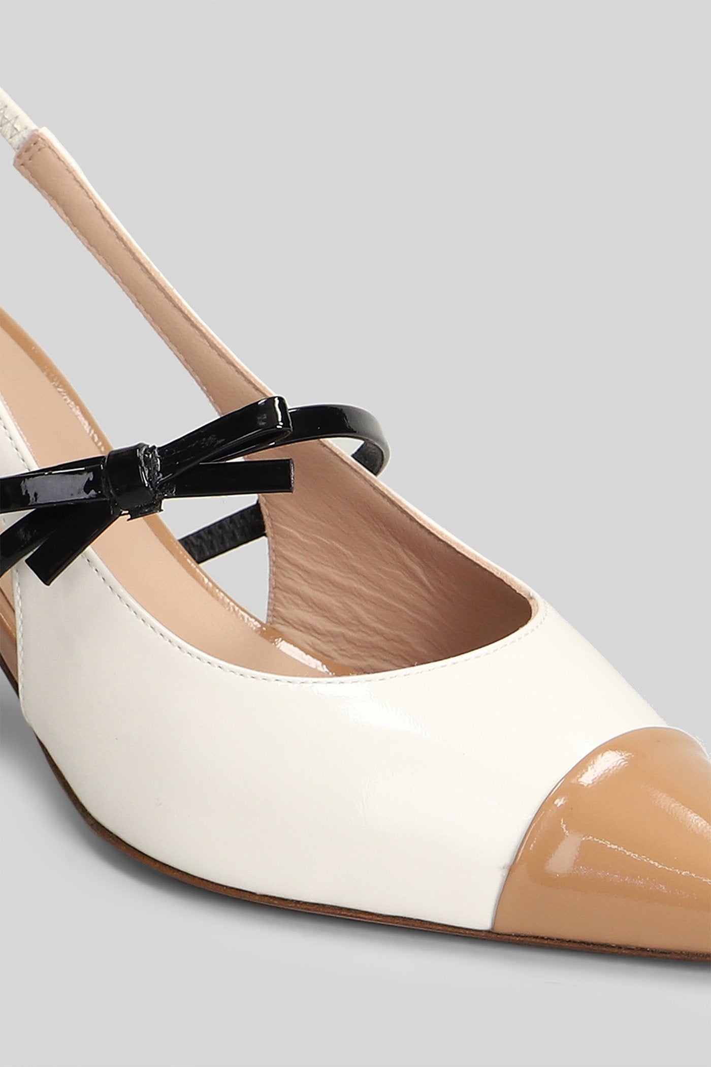 Barice Pumps White Patent Leather Scarpe