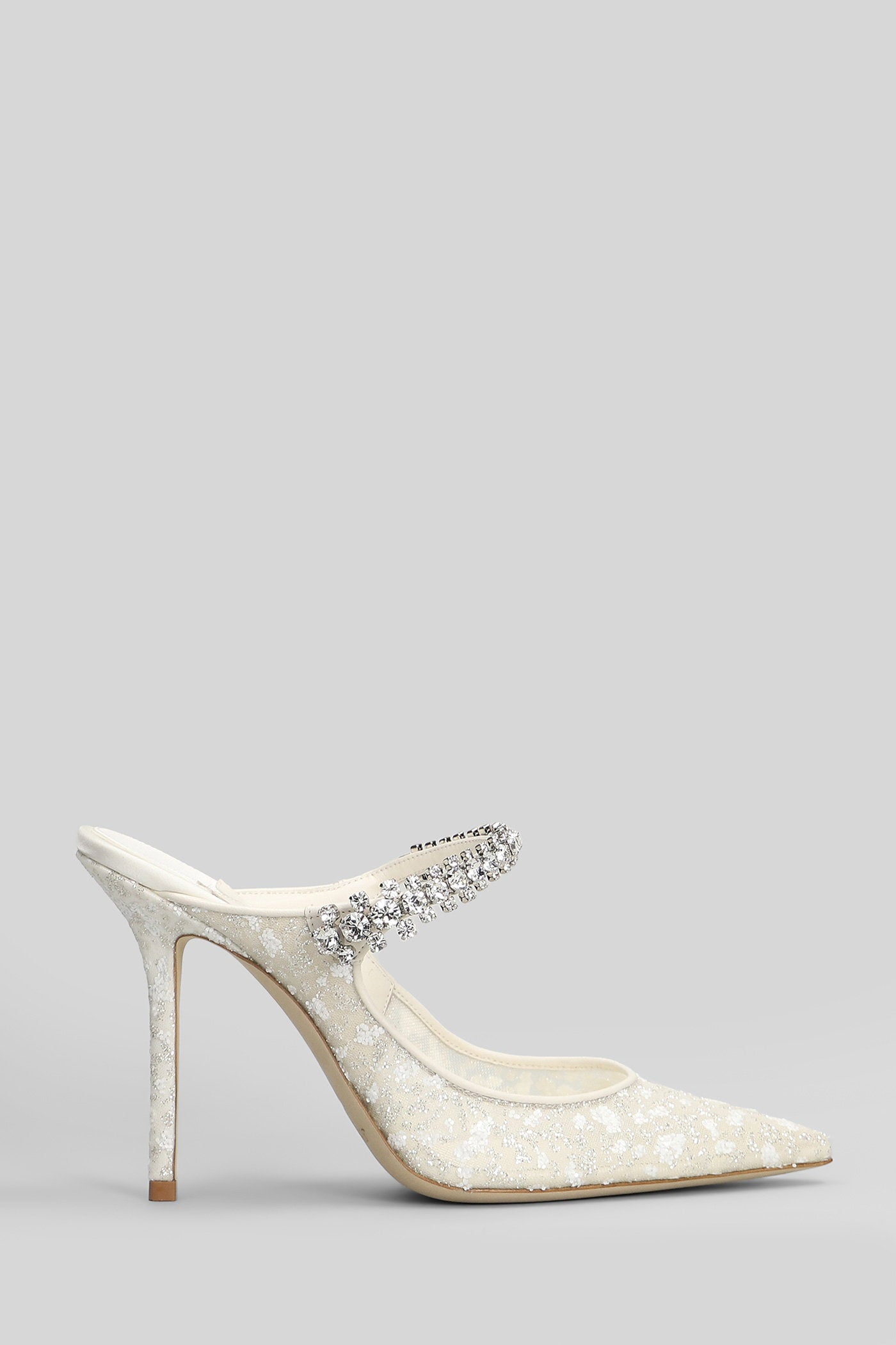 Bing 100 Pumps White Tulle Scarpe