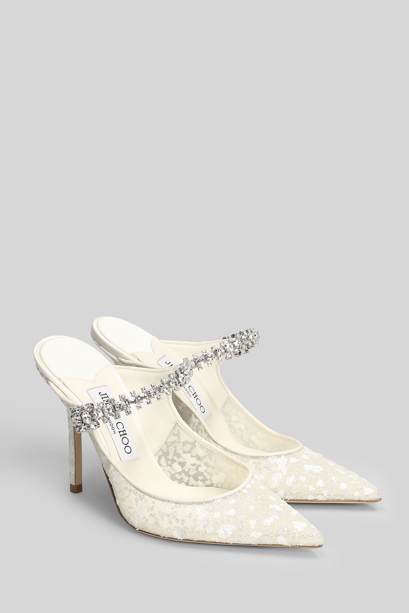 Bing 100 Pumps White Tulle Scarpe