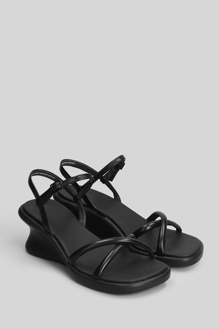 Louise Sandals Black Leather Scarpe