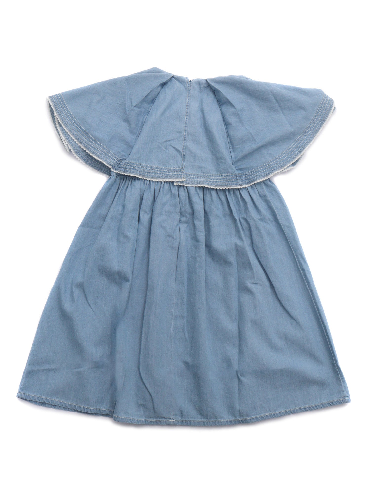 DENIM DRESS Light Blue Cotton Fabric 2