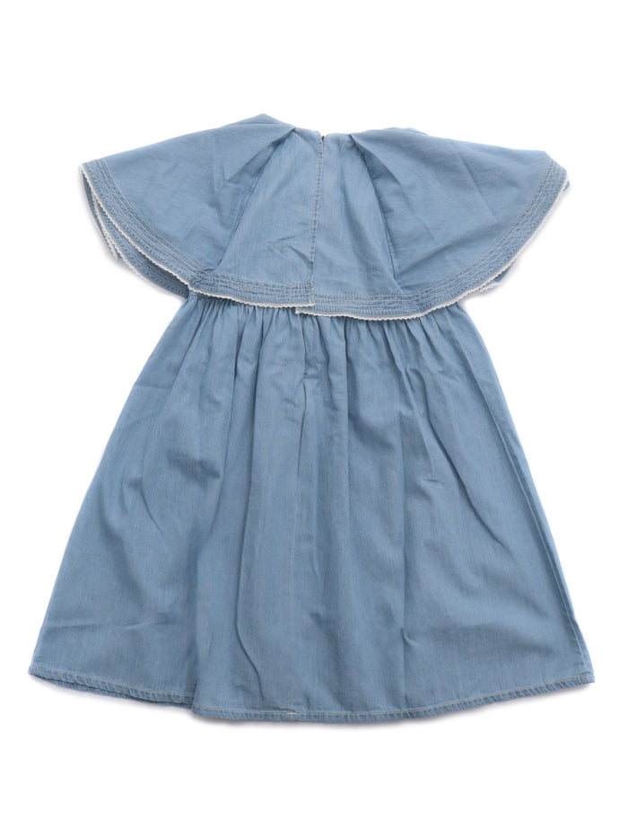 DENIM DRESS Light Blue Cotton Fabric 2