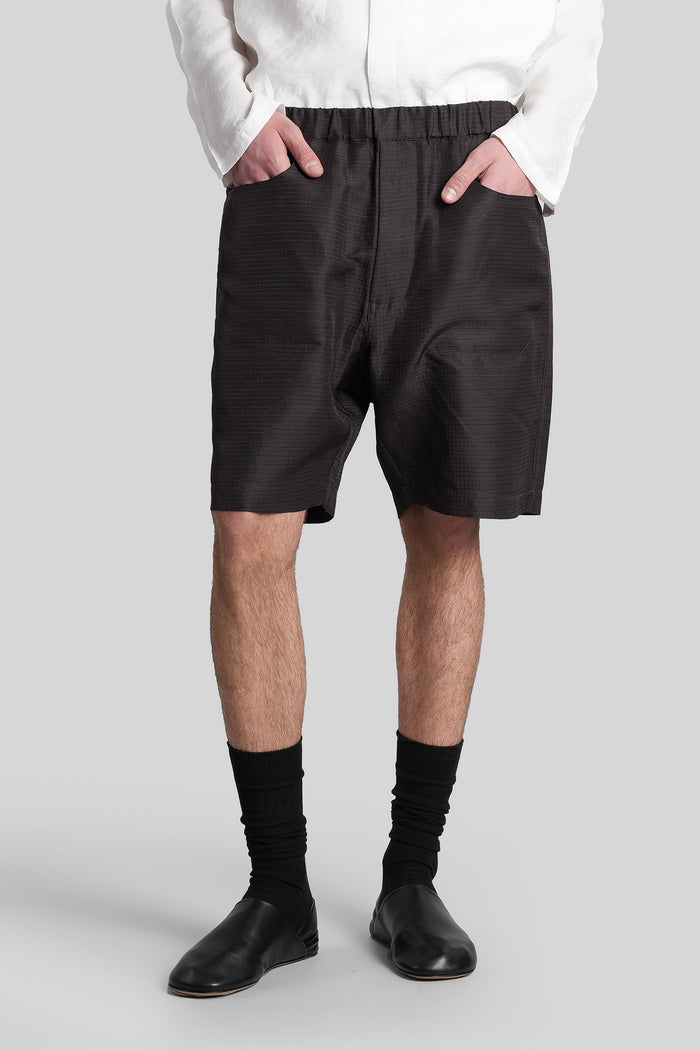 Shorts Brown Silk Abbigliamento