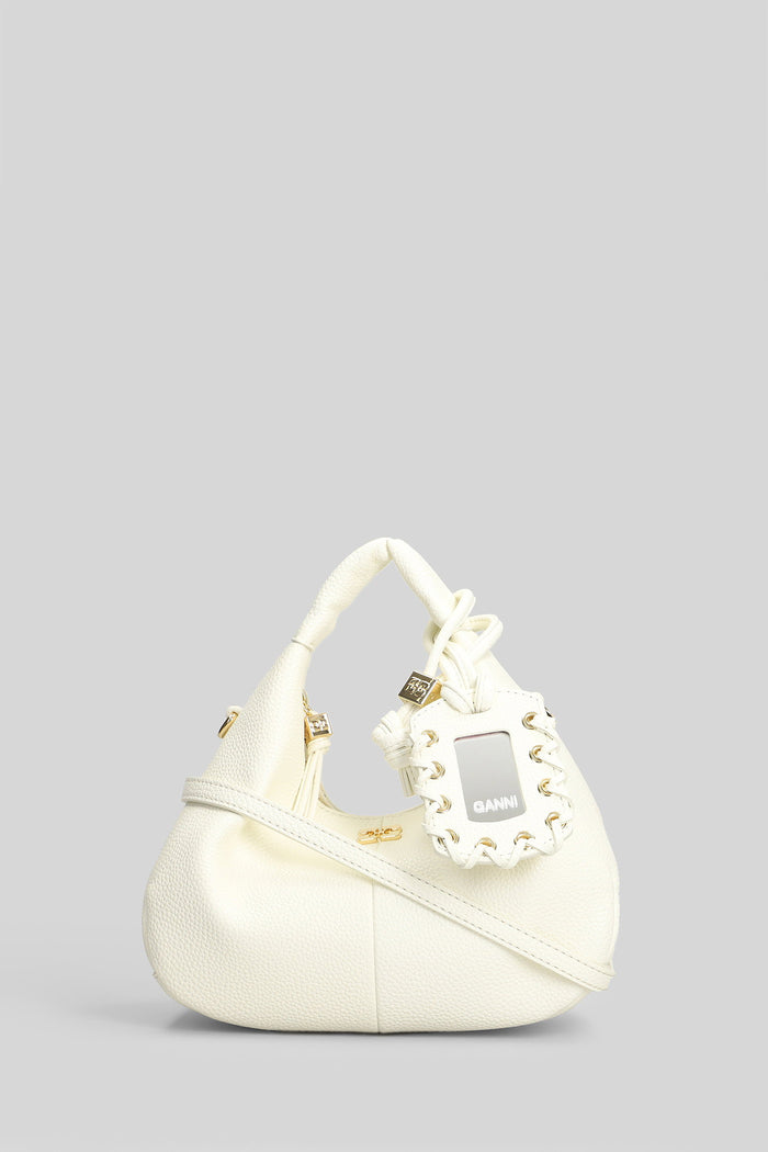 Hobo Mini Shoulder Bag White Polyester Borse