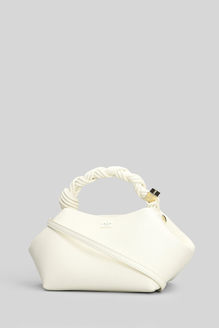 Bou Small Shoulder Bag White Polyester Borse