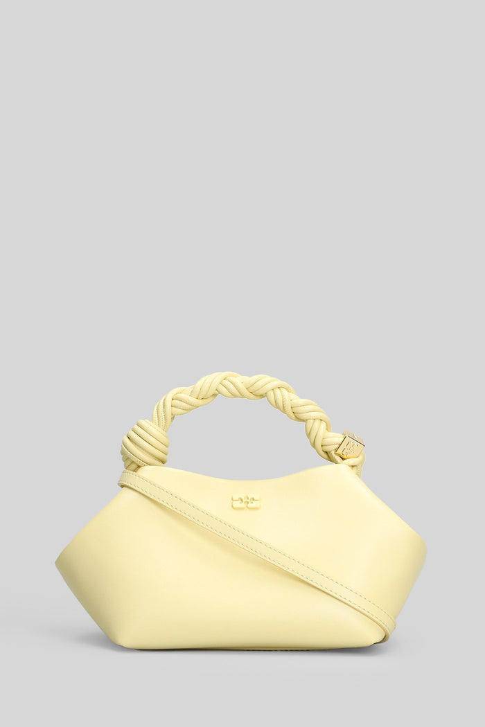 Bou Small Shoulder Bag Yellow Leather Borse