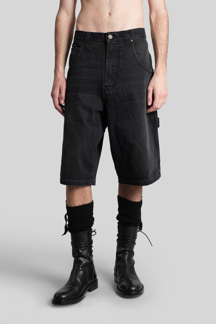 Shorts Black Cotton Abbigliamento