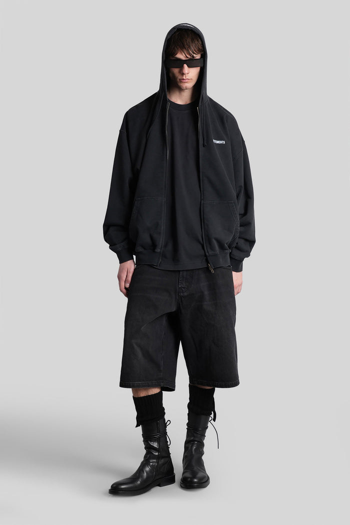 Sweatshirt Black Cotton Abbigliamento