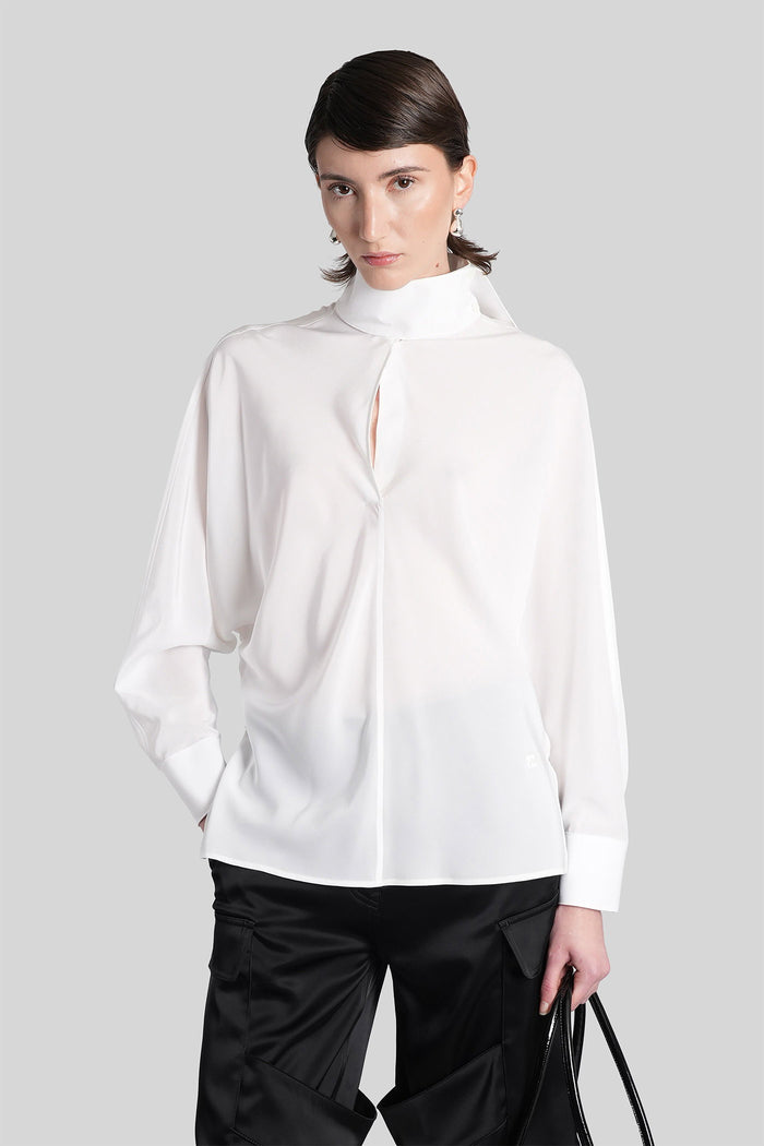 Blouse White Silk Abbigliamento