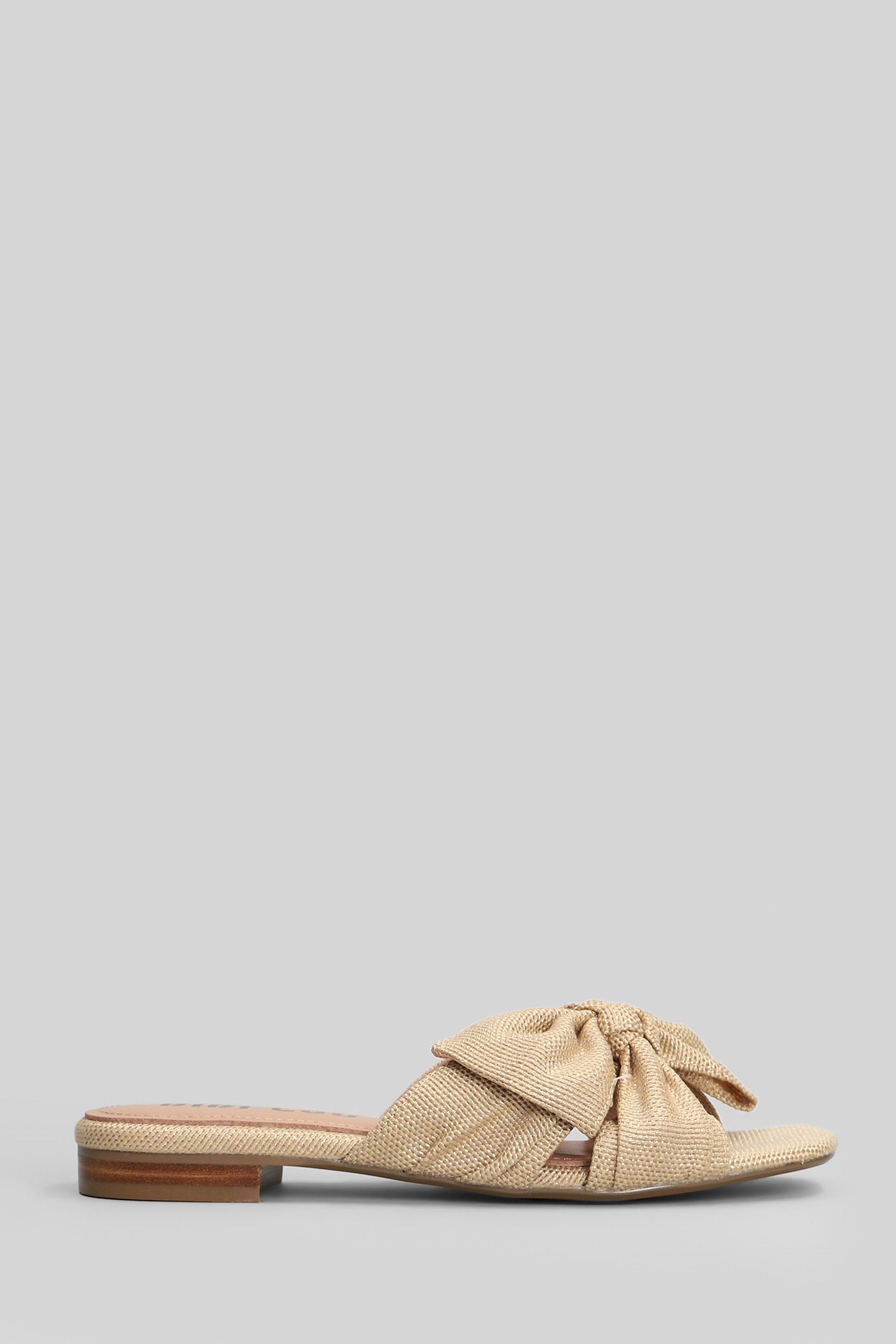 Karsie Flats Beige Fabric Scarpe