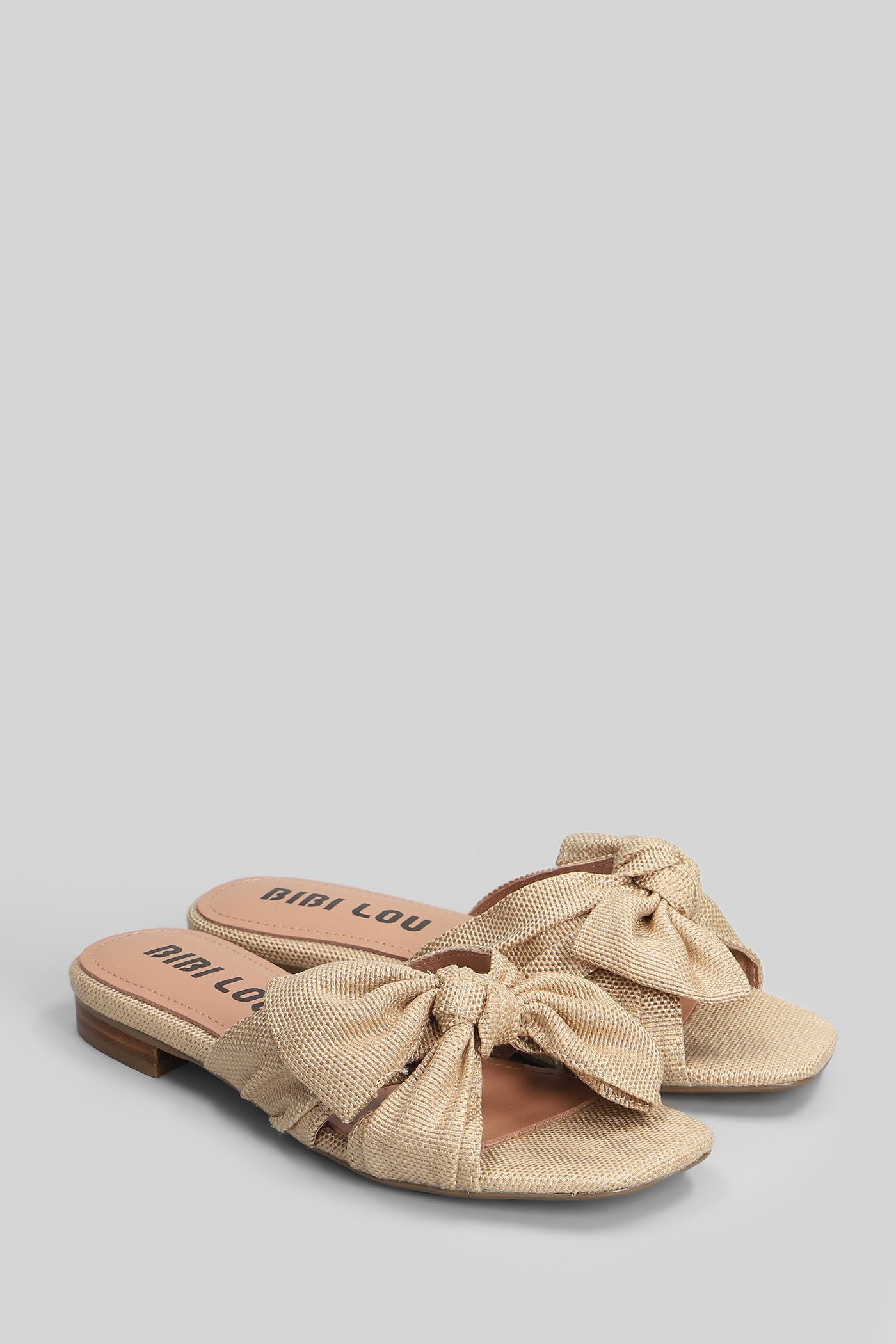 Karsie Flats Beige Fabric Scarpe
