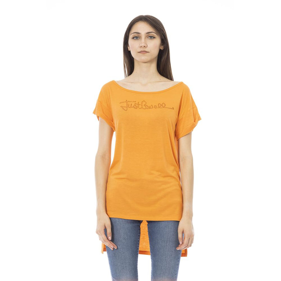 Just Cavalli Cotton t-shirt in orange