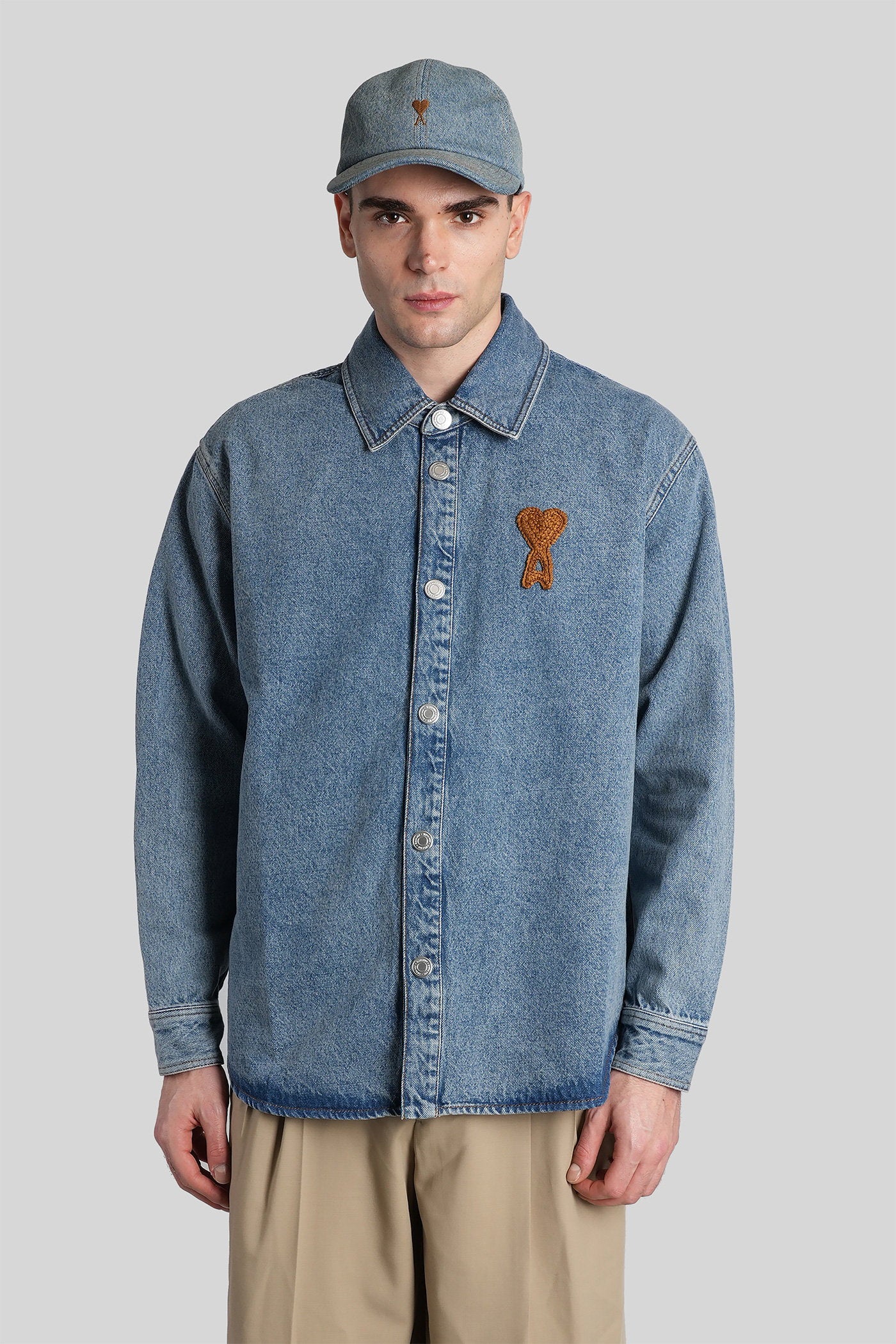 Denim Jackets Blue Cotton Abbigliamento
