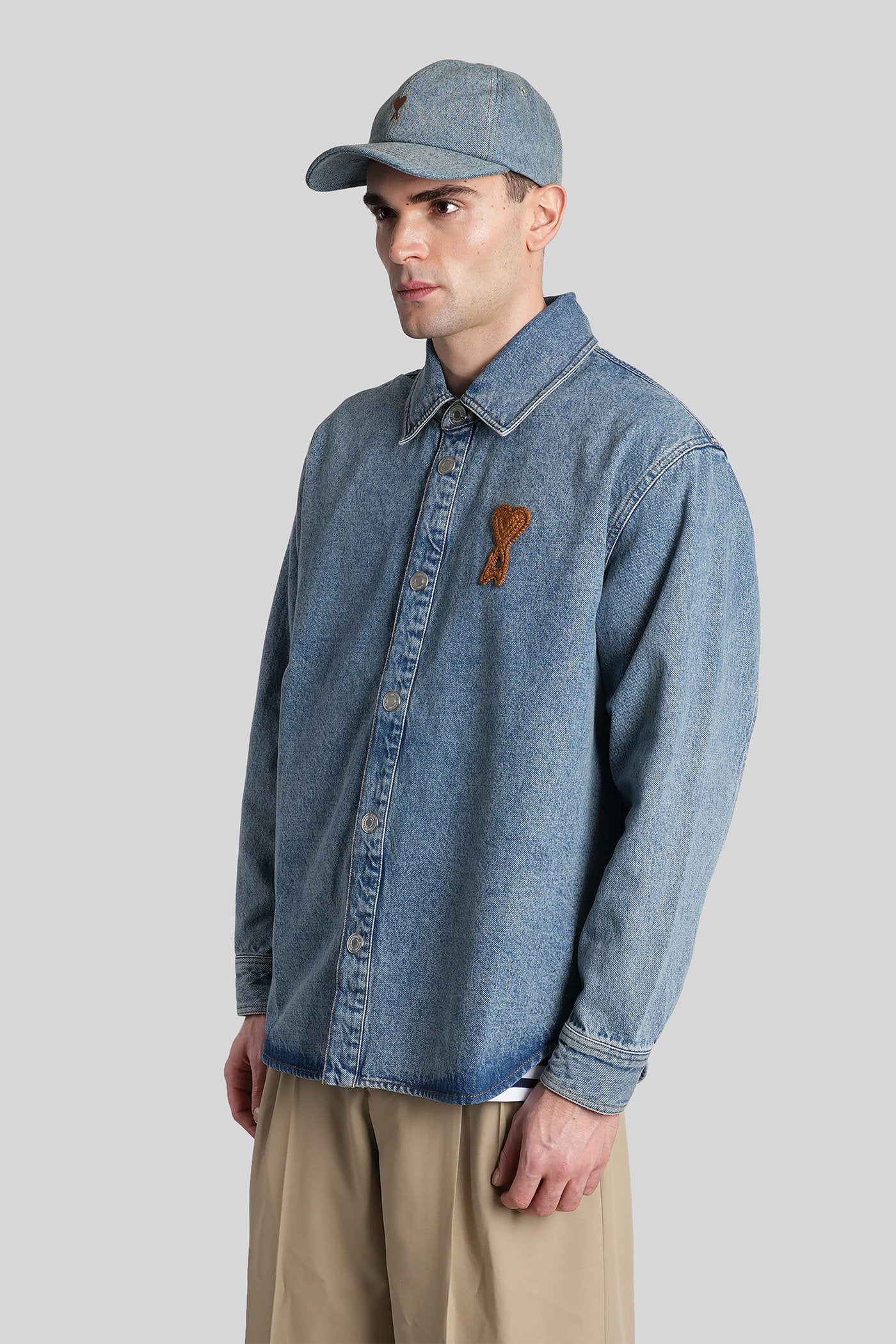 Denim Jackets Blue Cotton Abbigliamento