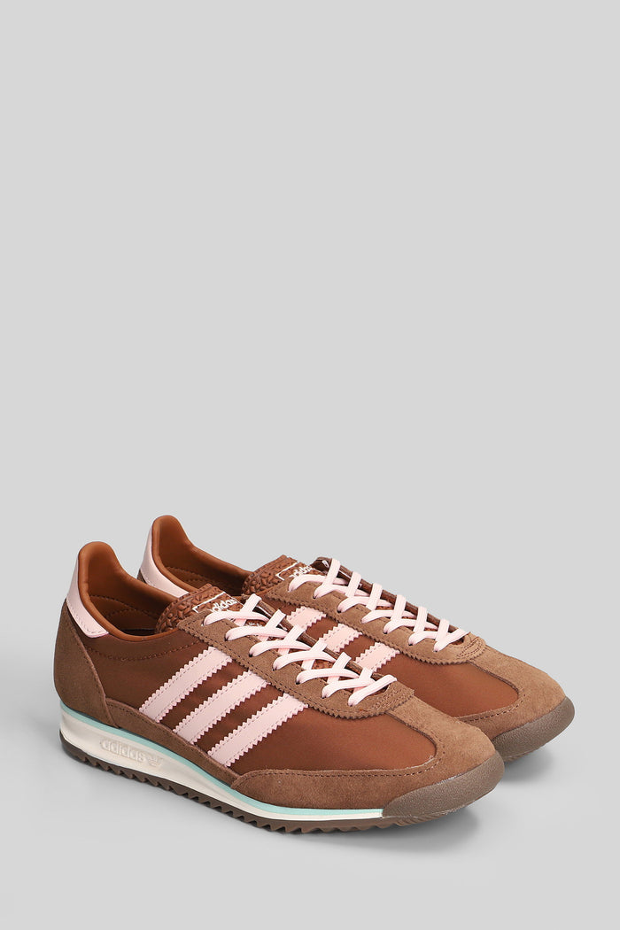 Sl 72 Og W Sneakers Brown Suede And Fabric Scarpe