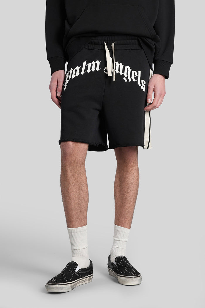 Shorts Black Polyester Abbigliamento