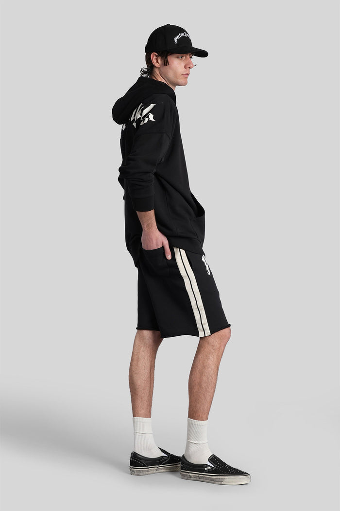 Shorts Black Polyester Abbigliamento