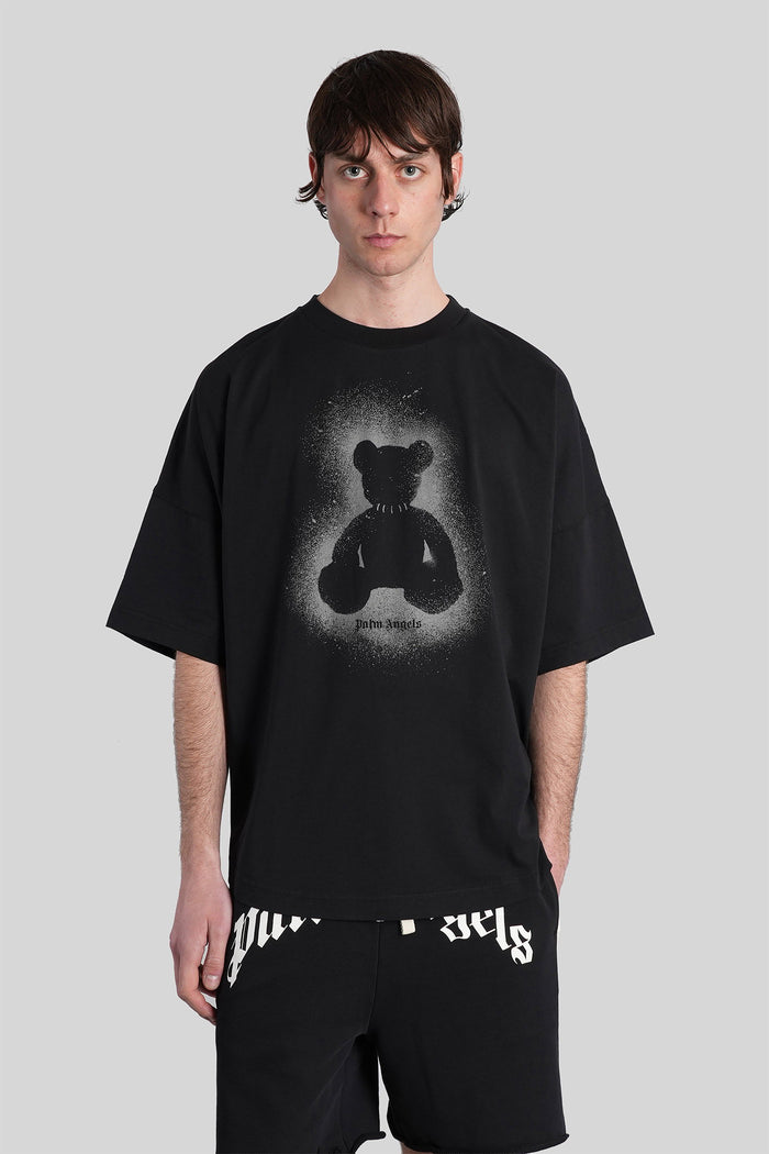 T-Shirt Black Cotton Abbigliamento