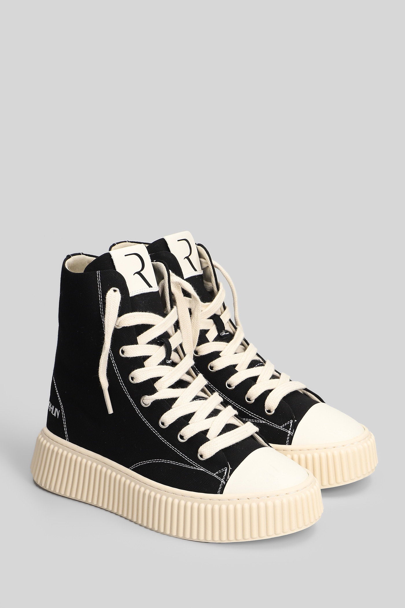 Canvas High Sneakers Black Scarpe