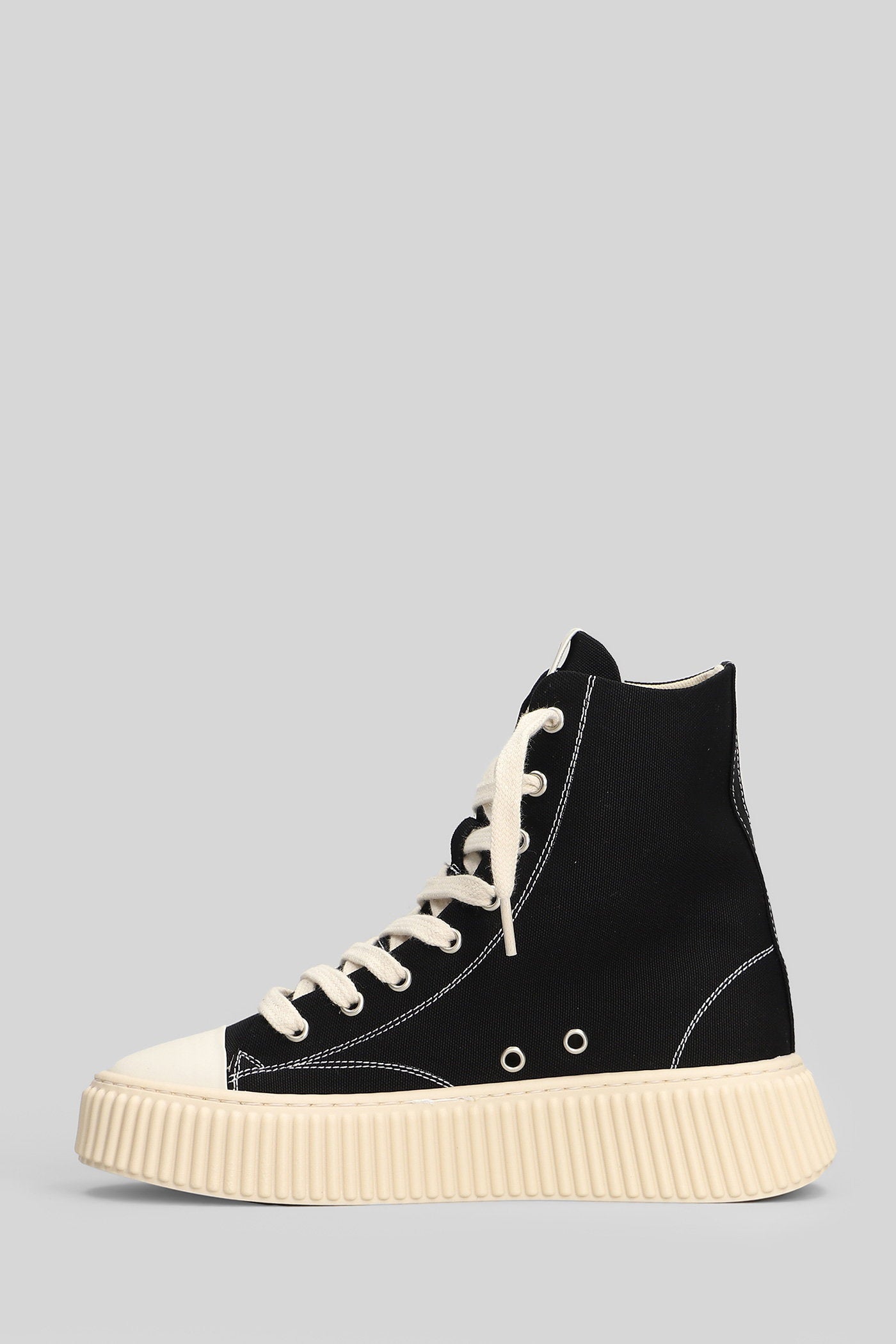 Canvas High Sneakers Black Scarpe
