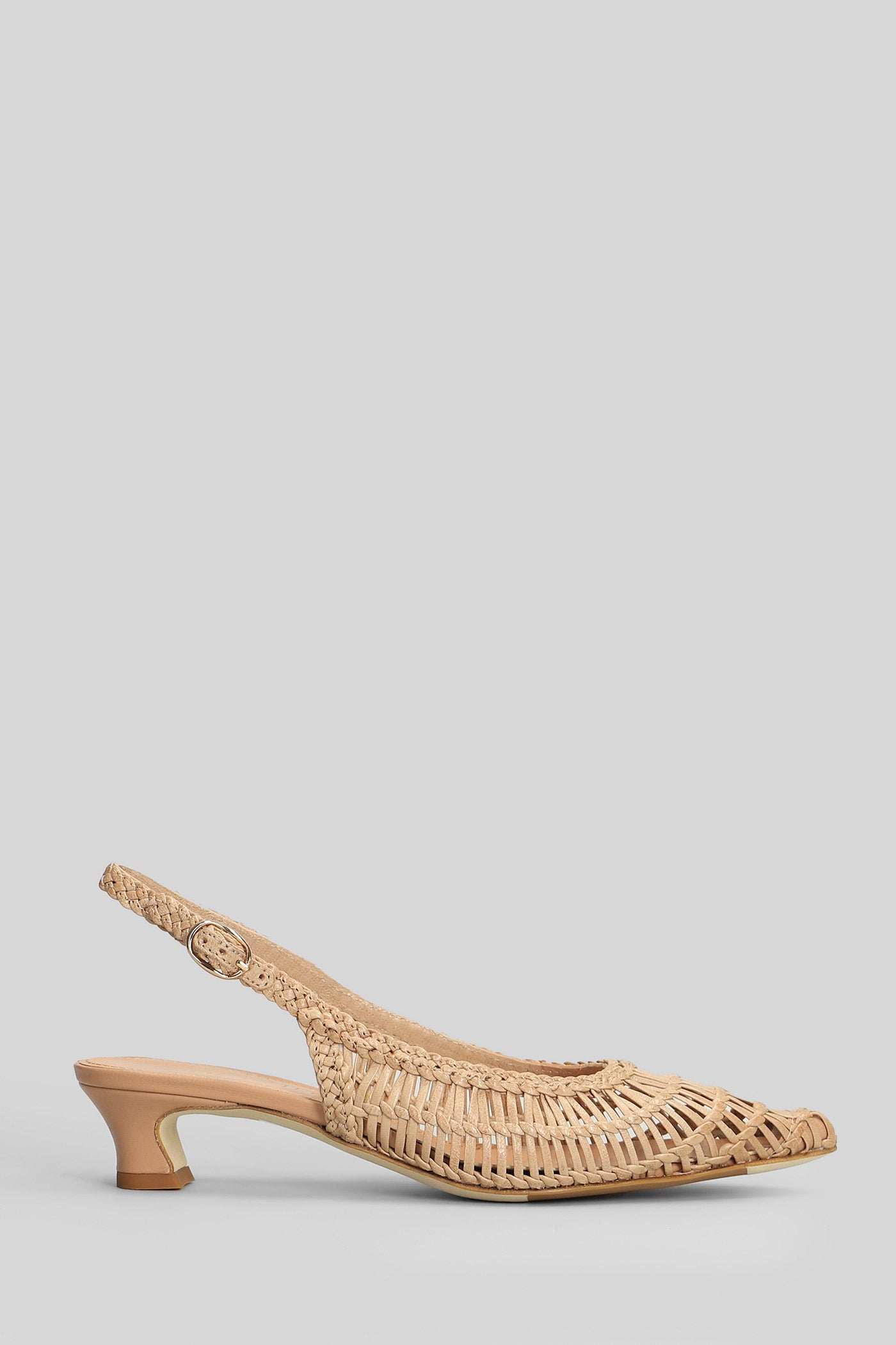 Pumps Beige Leather Scarpe
