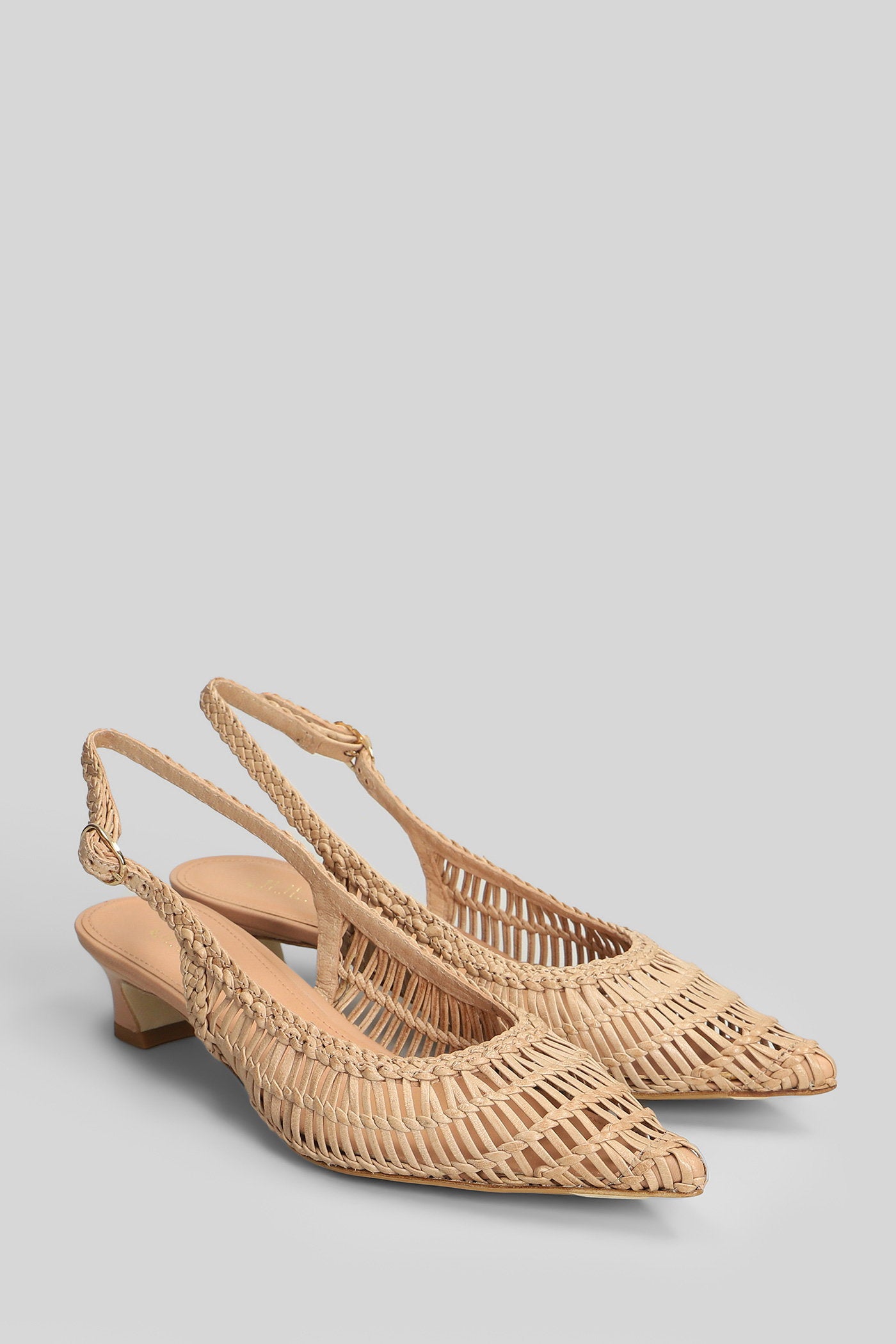 Pumps Beige Leather Scarpe