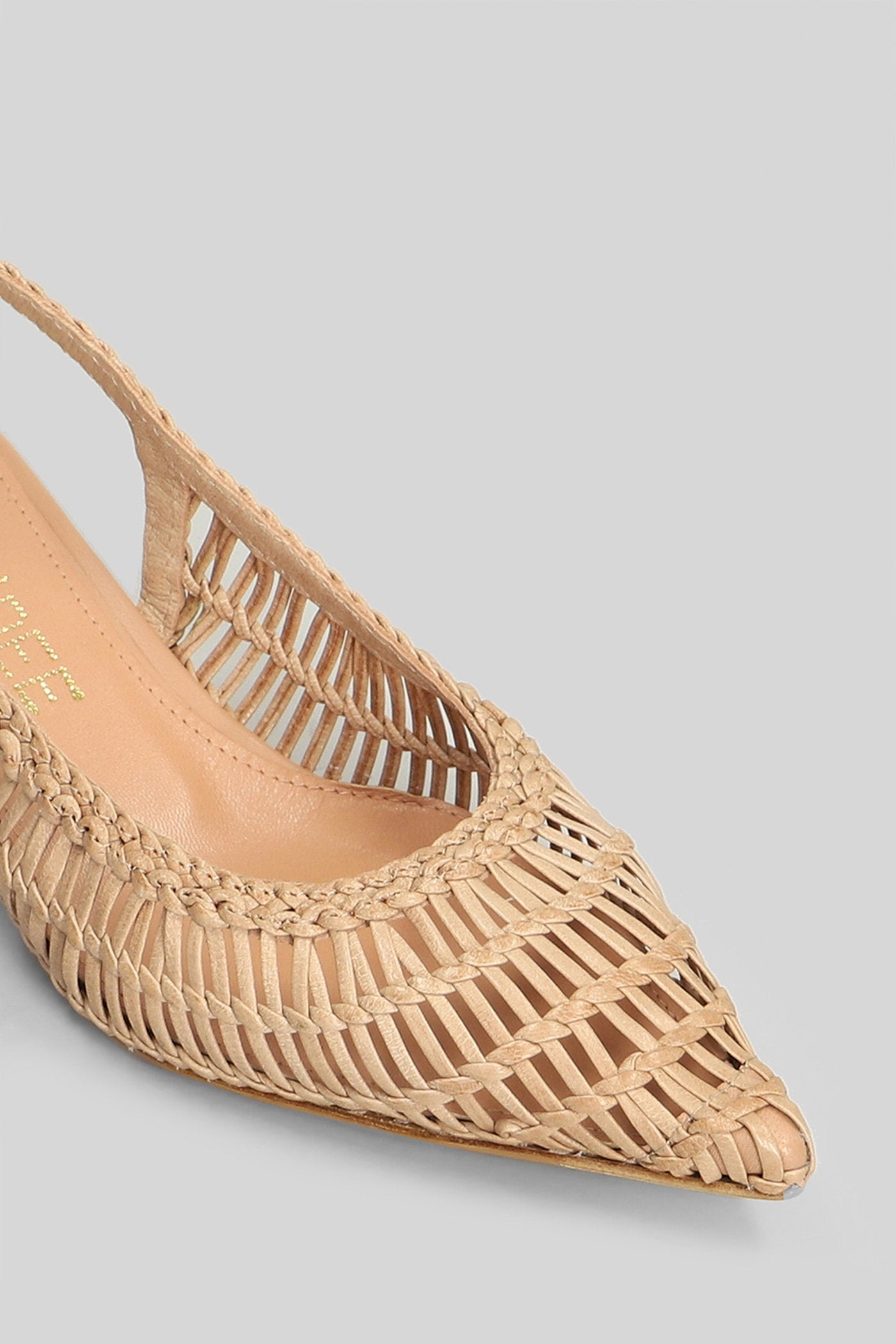 Pumps Beige Leather Scarpe
