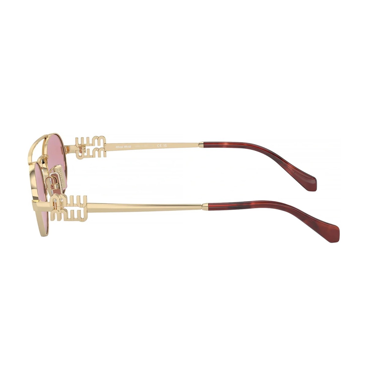 Miumiu 0mu 54zs Gold Metallo Sunglasses