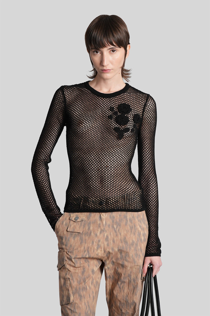 T-Shirt Black Cotton Abbigliamento