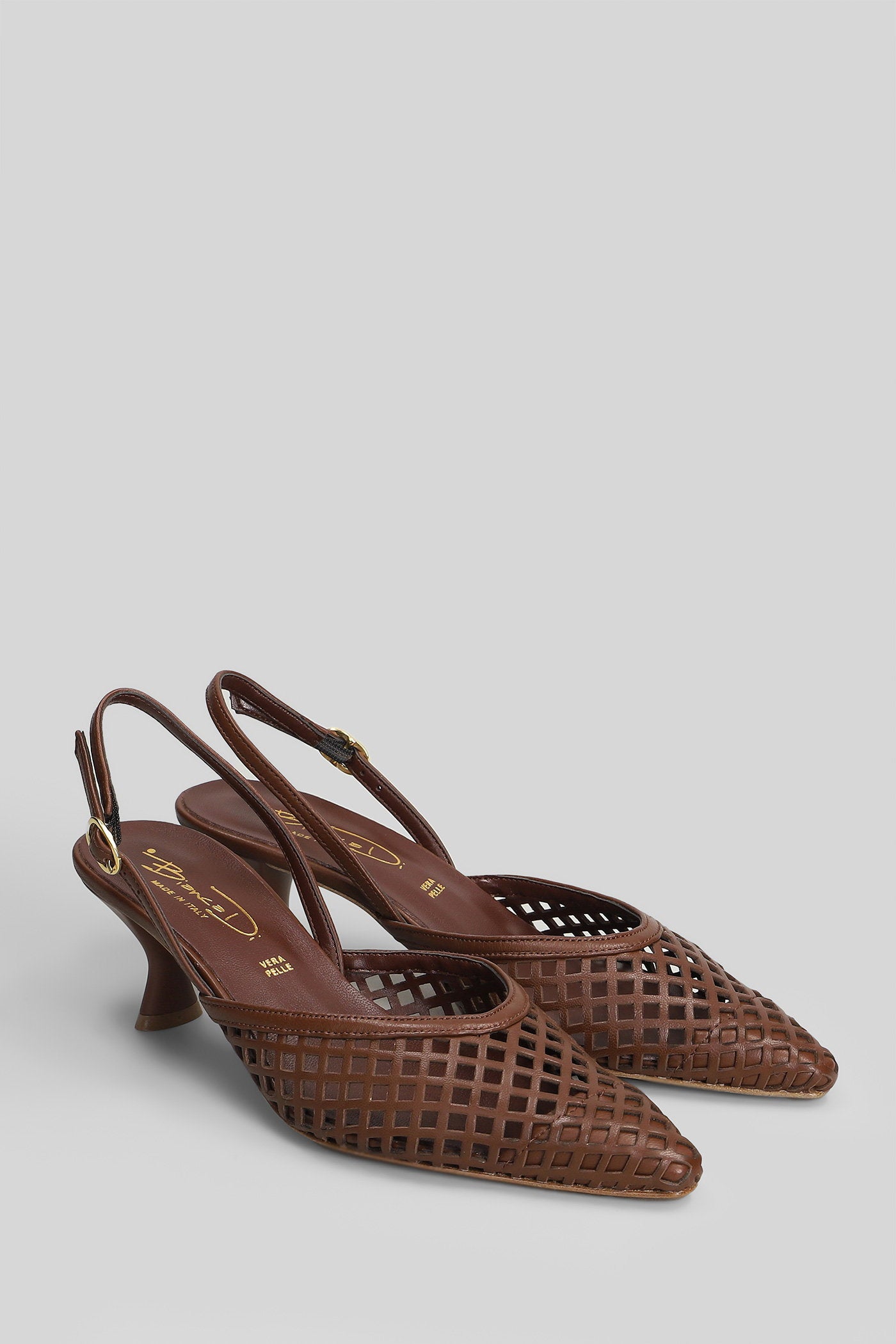 Pumps Brown Leather Scarpe