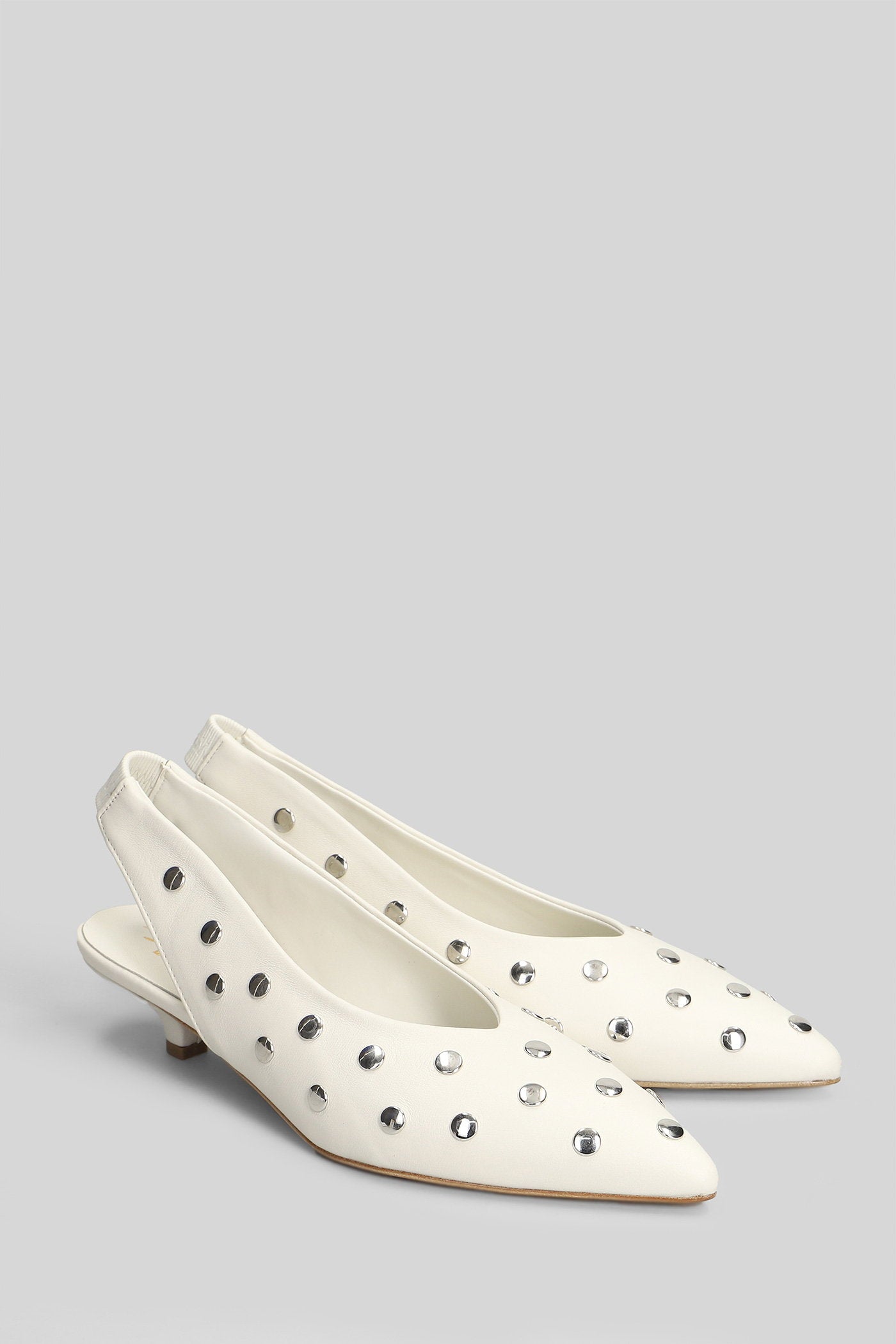 Pumps White Leather Scarpe