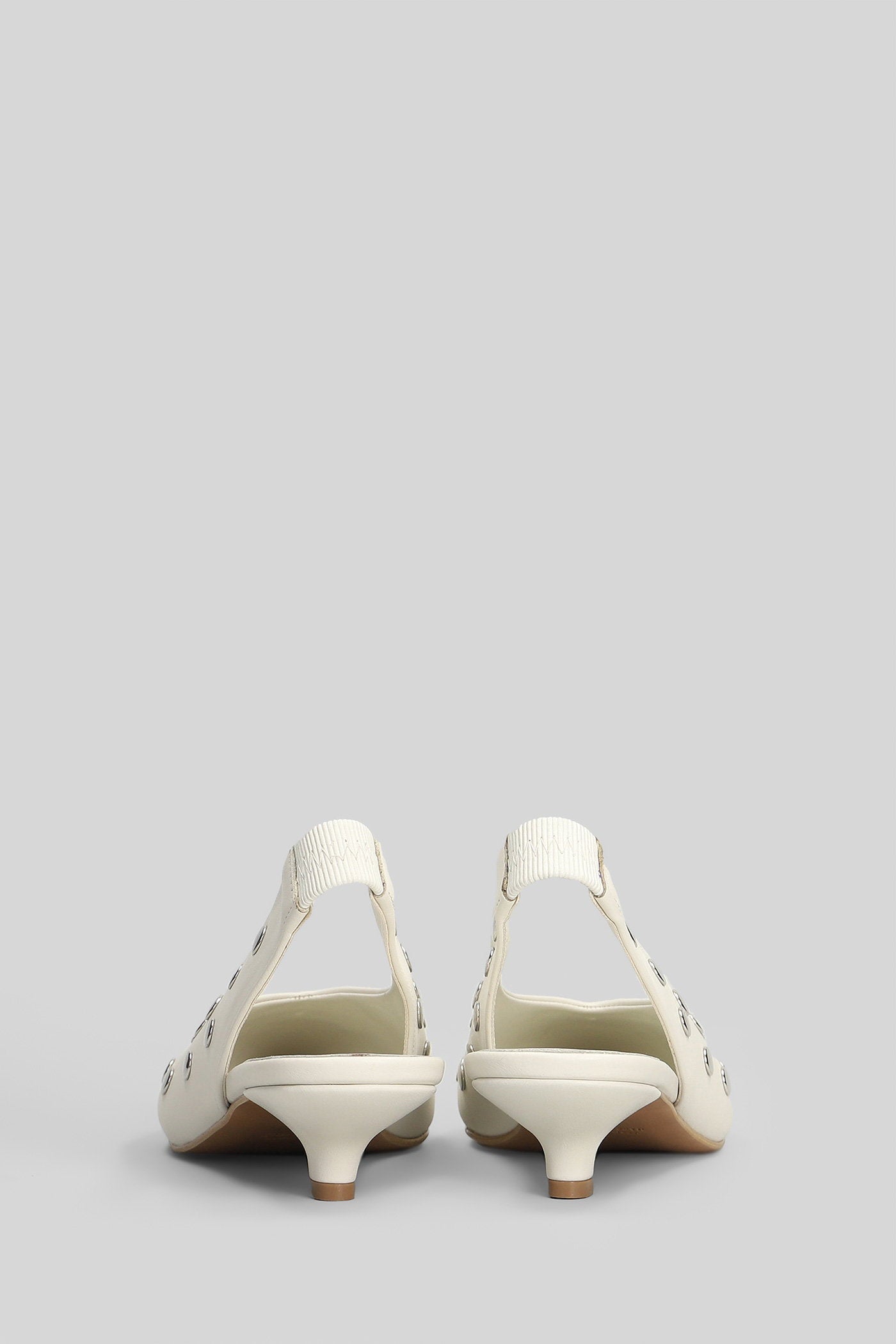 Pumps White Leather Scarpe