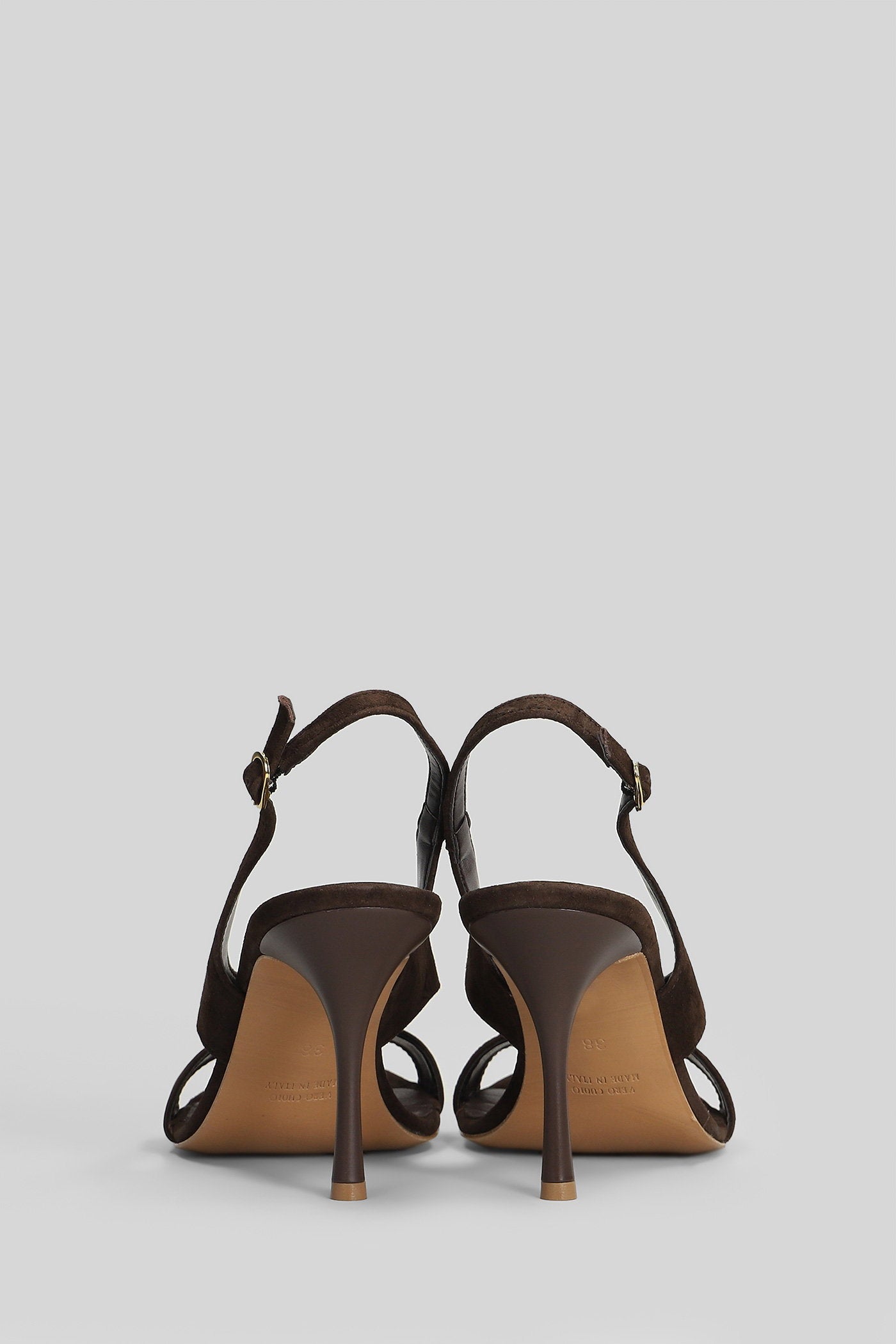 Sandals Dark Brown Suede Scarpe