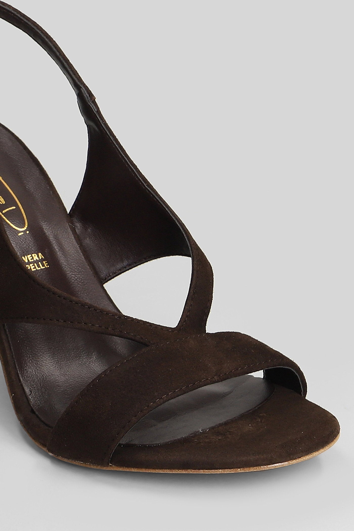Sandals Dark Brown Suede Scarpe