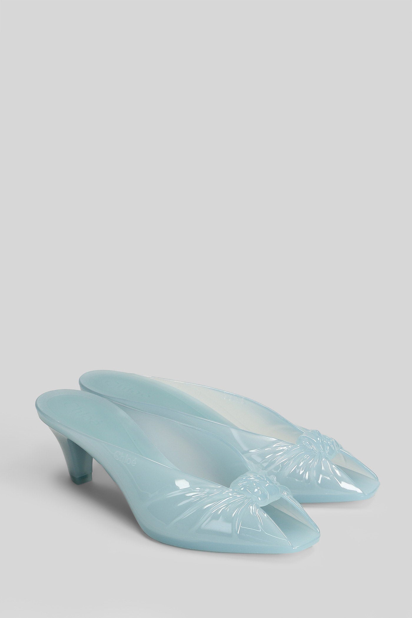 Chloe Jelly Sandals Cyan Pvc Scarpe