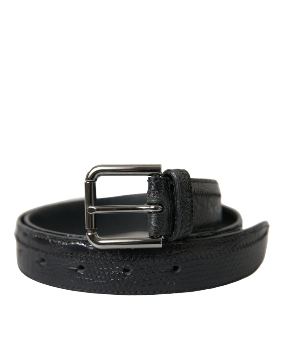 Dolce & Gabbana 100% Leather belt in black