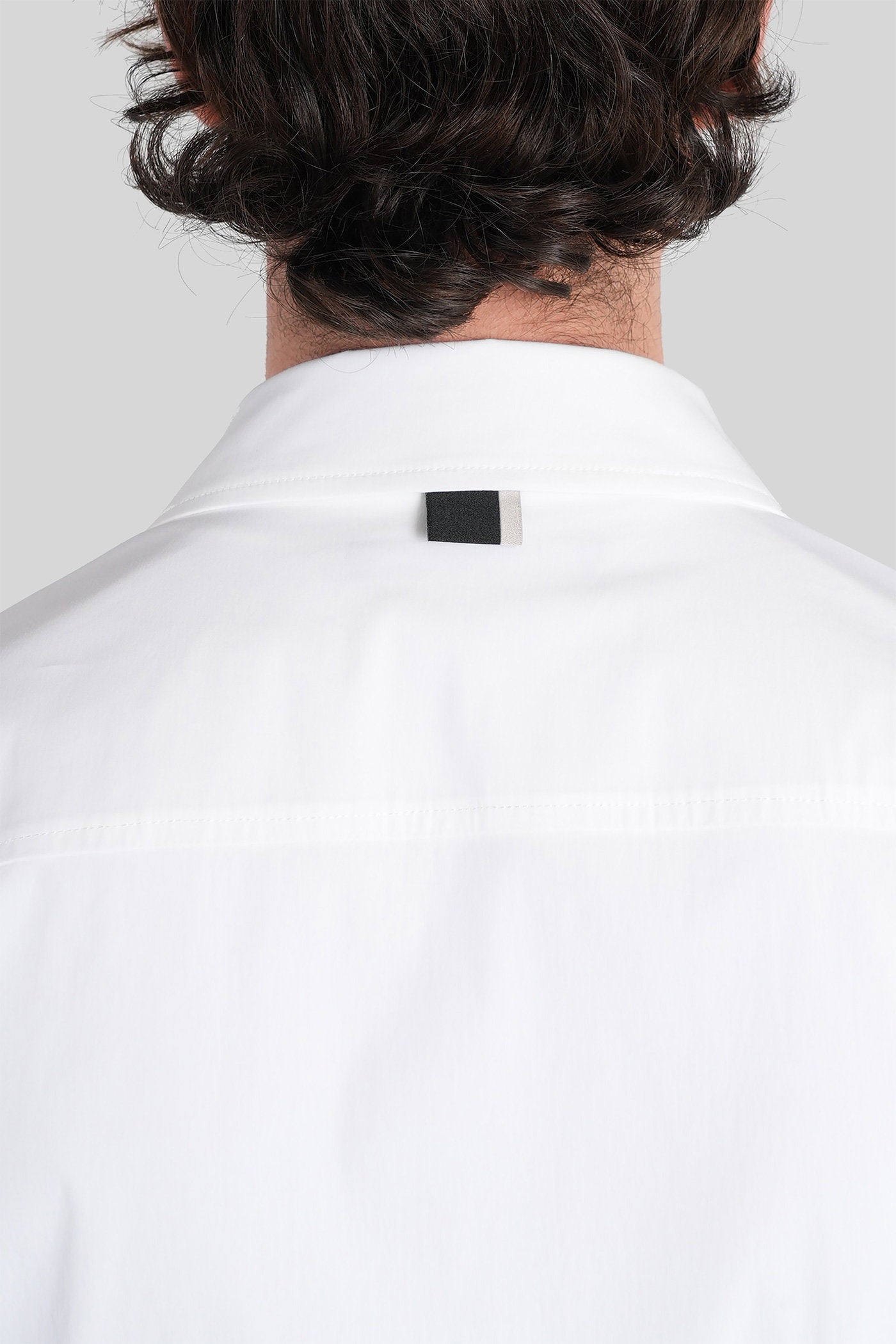 Shirt Zip S162 White Cotton Abbigliamento