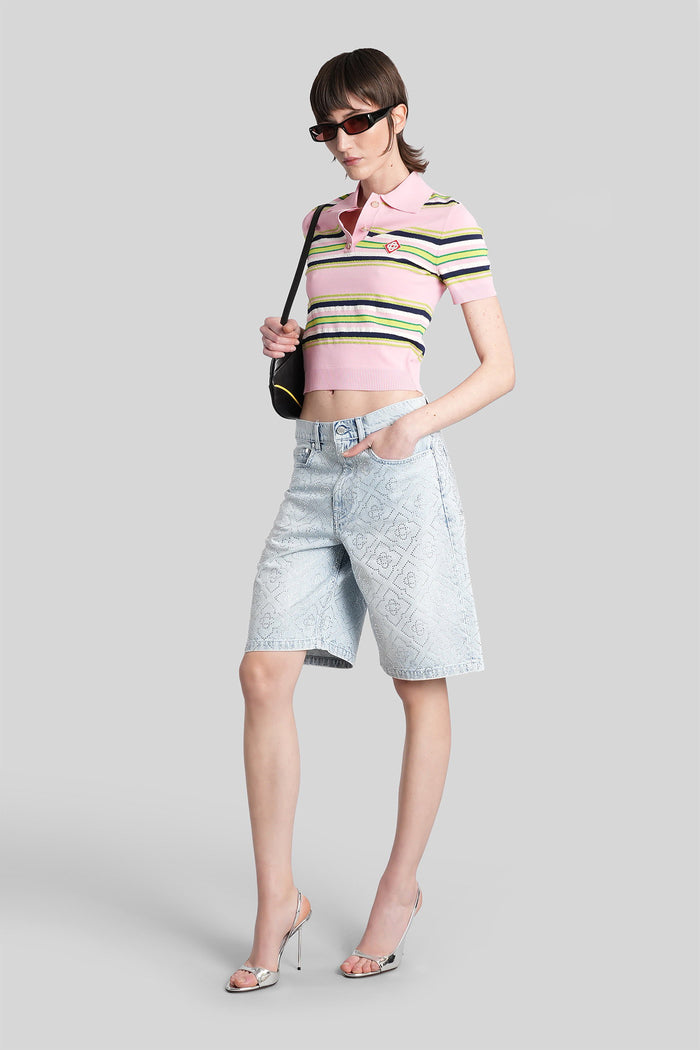 Polo Rose-Pink Viscose Abbigliamento