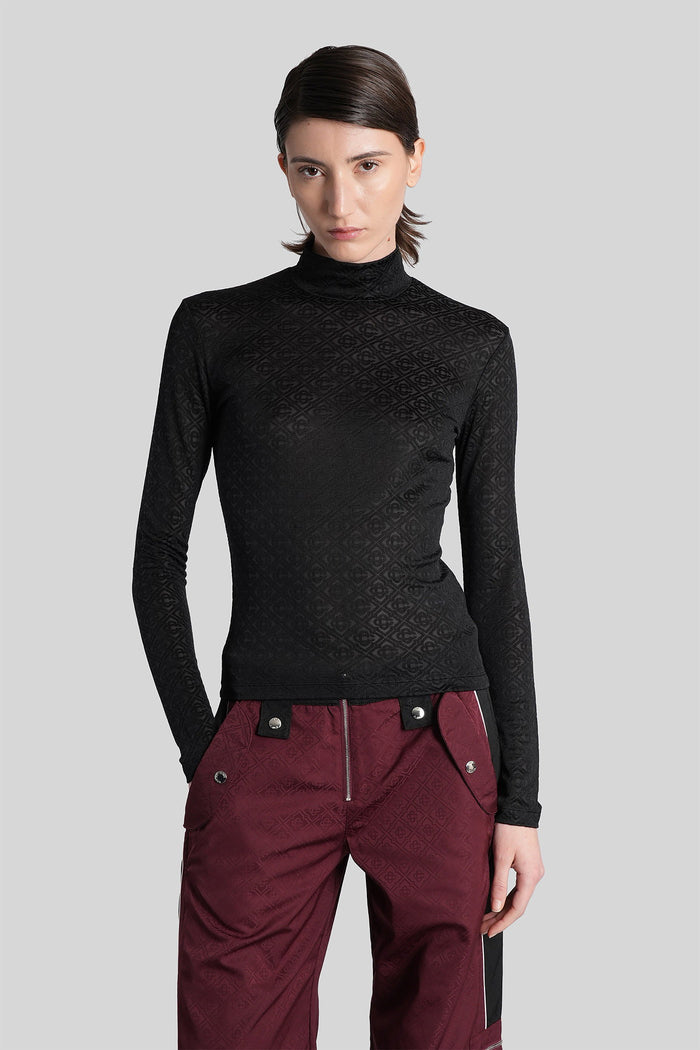 Topwear Black Viscose Abbigliamento