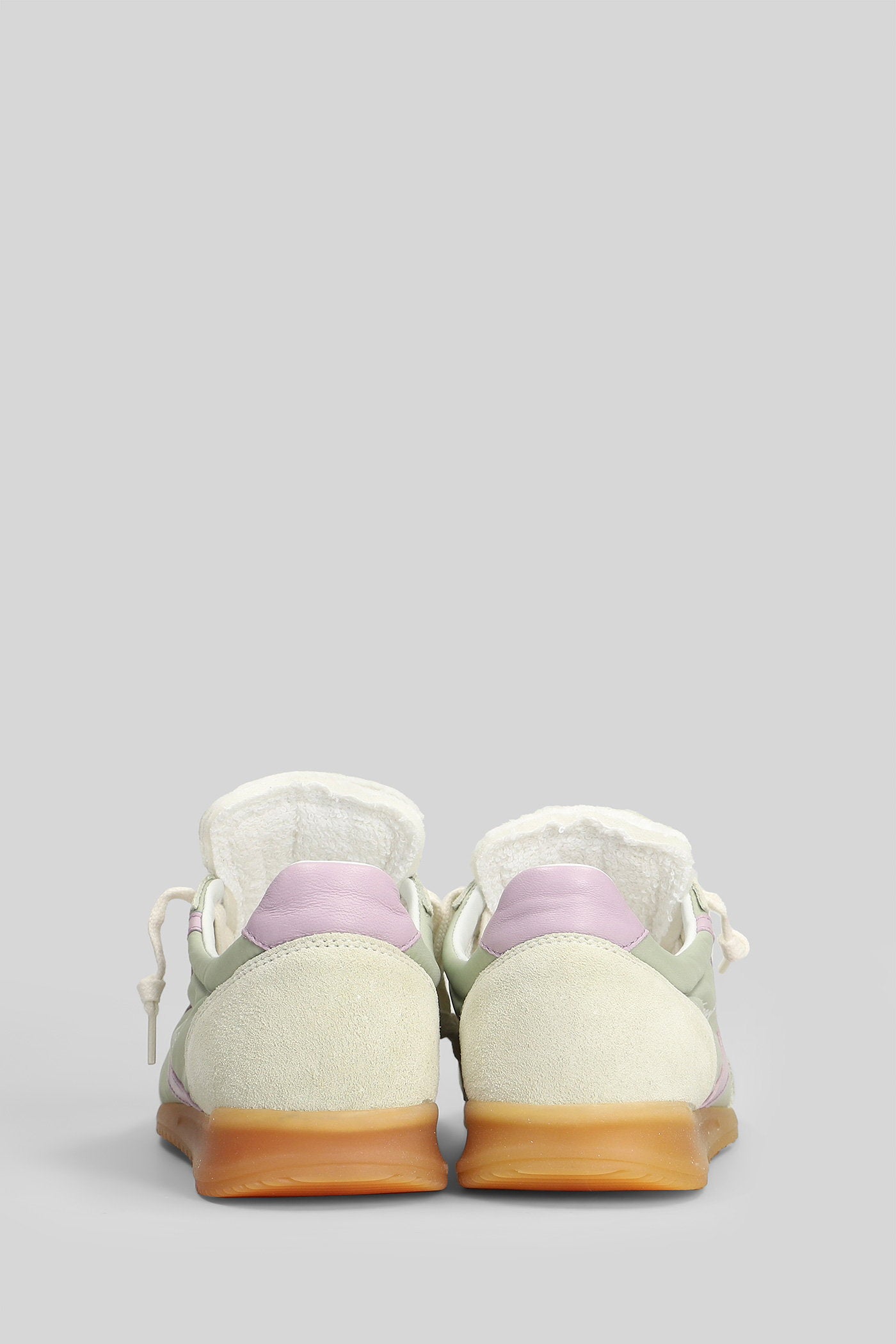 Mitica Nylon Sneakers Green Suede And Fabric Scarpe