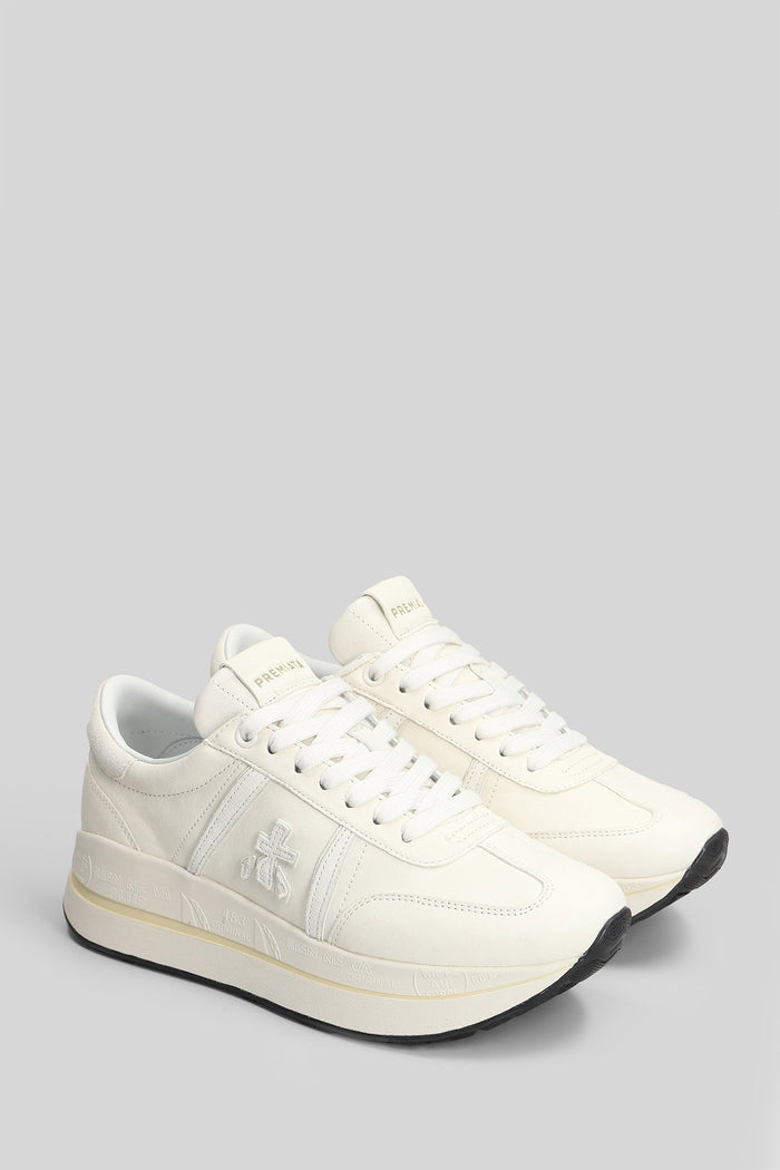 Bethcoin Sneakers White Leather Scarpe