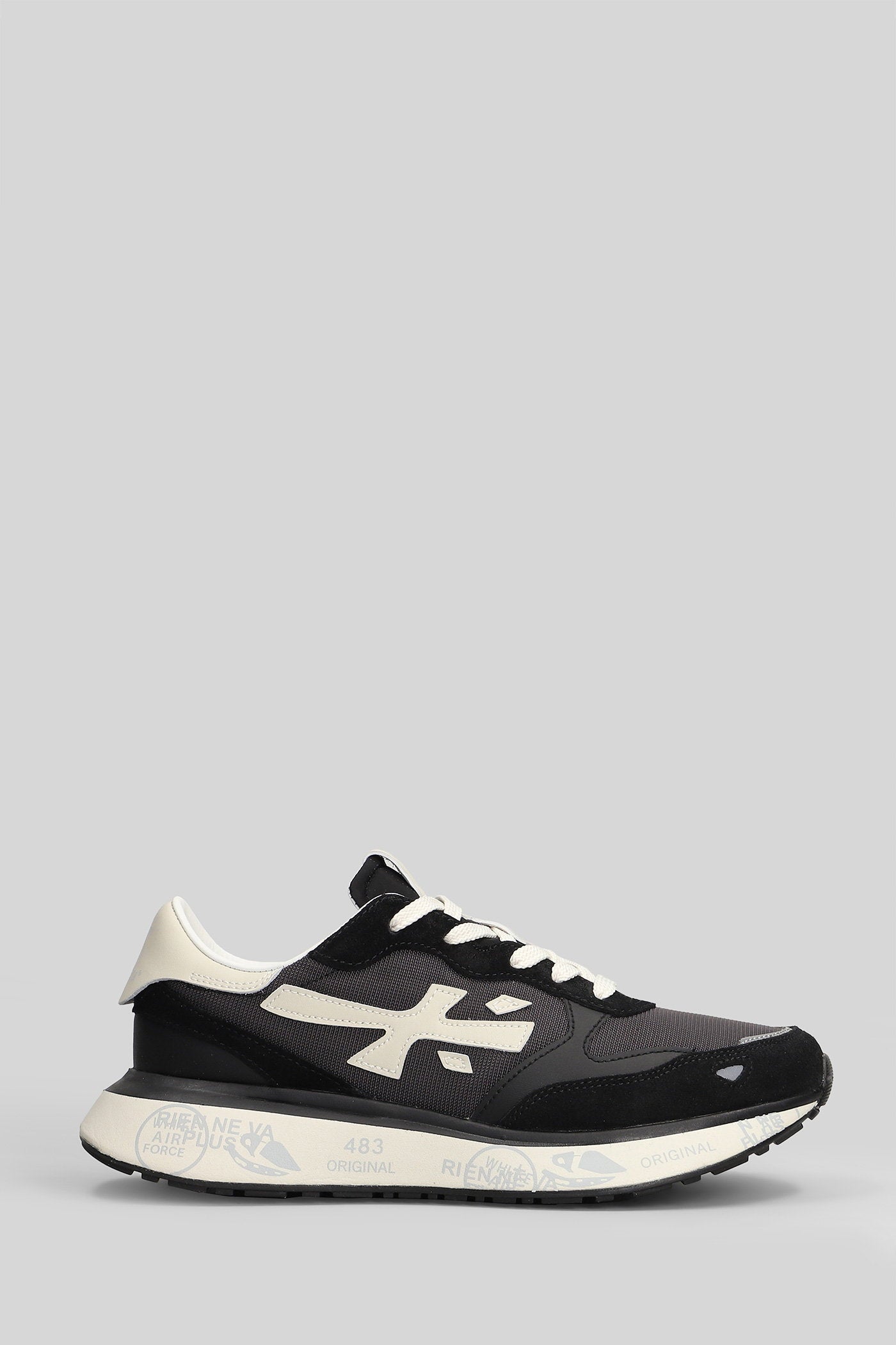 Lauryn Sneakers Black Suede And Leather Scarpe