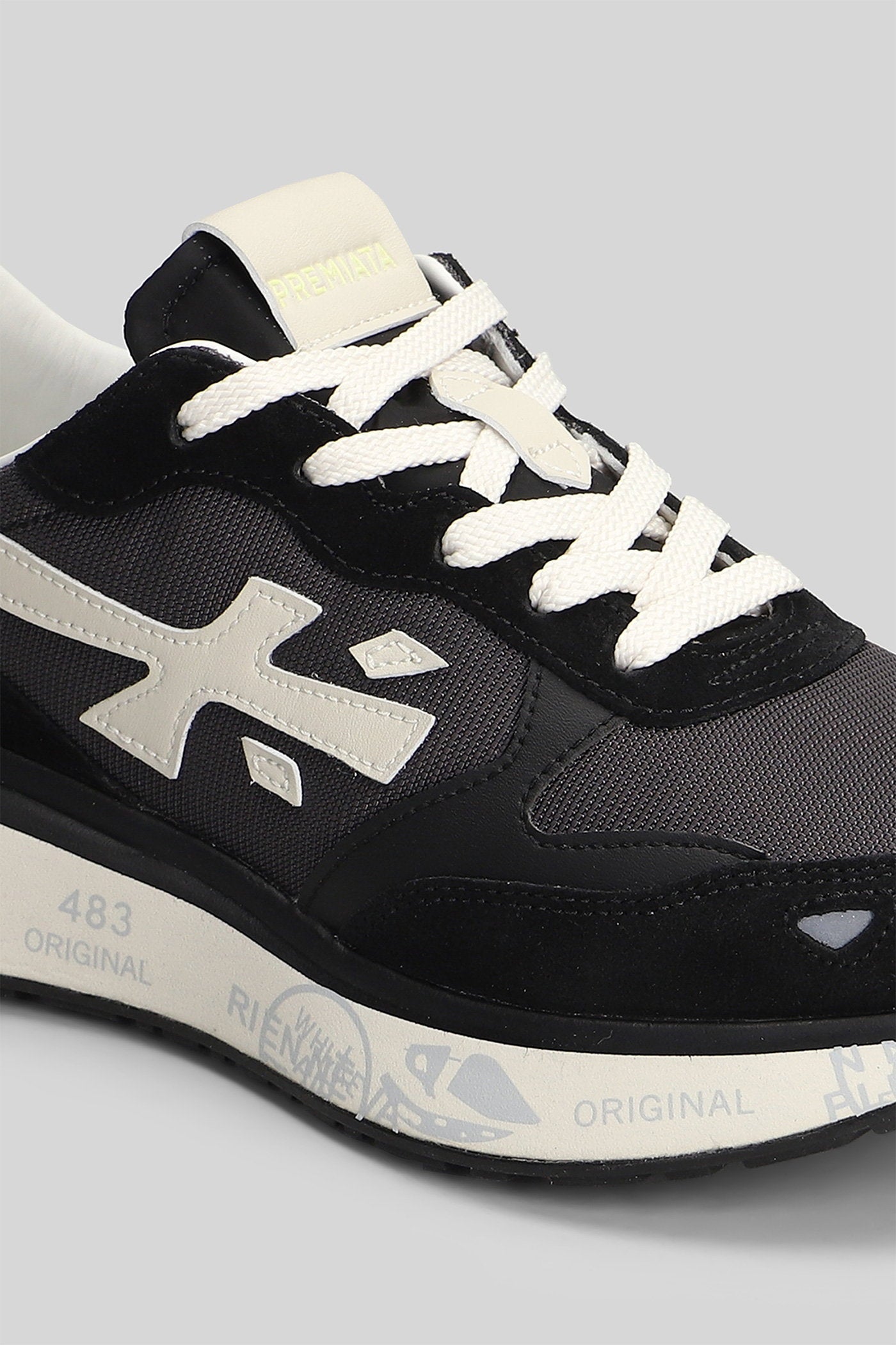 Lauryn Sneakers Black Suede And Leather Scarpe
