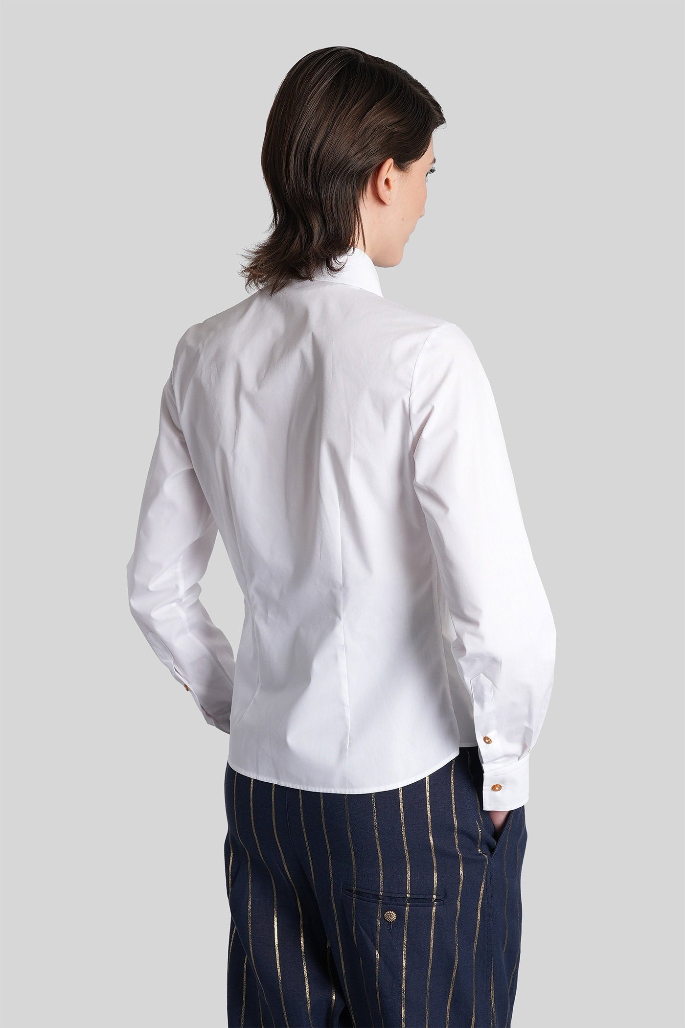 Violin Shirt White Cotton Abbigliamento