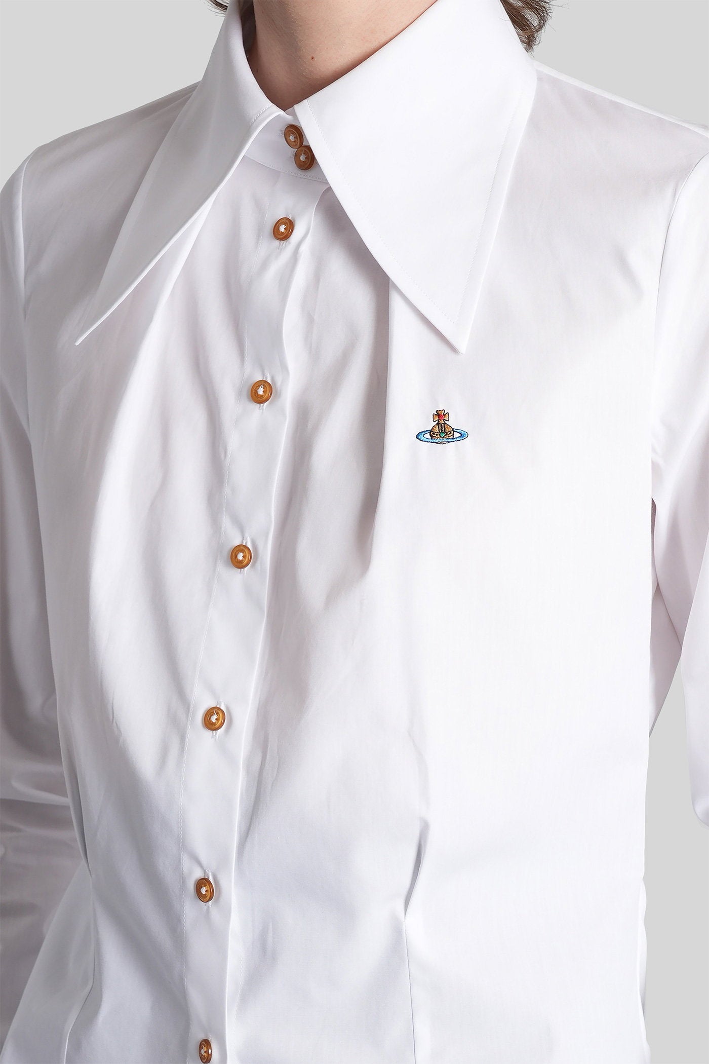 Violin Shirt White Cotton Abbigliamento