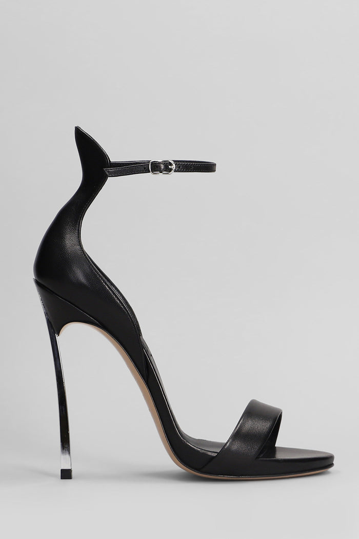 Cappa Blade Sandals Black Leather Scarpe